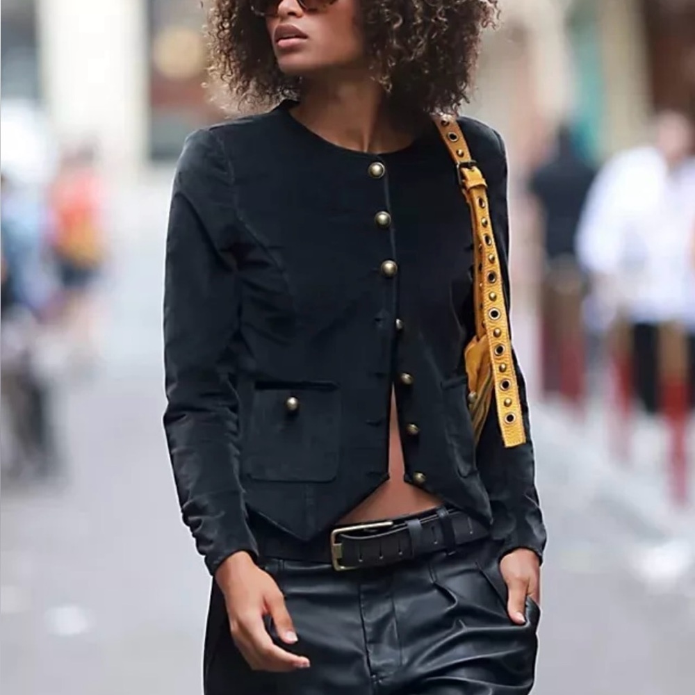 Free People Becky Velvet Jacket